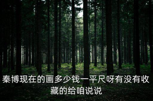 秦博現(xiàn)在的畫多少錢一平尺呀有沒有收藏的給咱說說