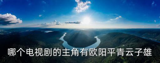 哪個(gè)電視劇的主角有歐陽(yáng)平青云子雄