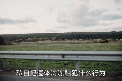 遺體冷凍，私自把遺體冷凍觸犯什么行為