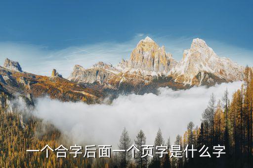 一個(gè)合一個(gè)頁(yè)，一個(gè)合字后面一個(gè)頁(yè)字是什么字