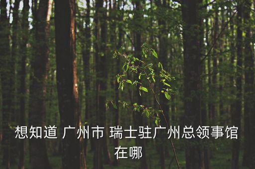 想知道 廣州市 瑞士駐廣州總領(lǐng)事館 在哪