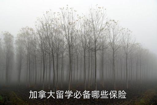 海外留學生保險，加拿大留學必備哪些保險