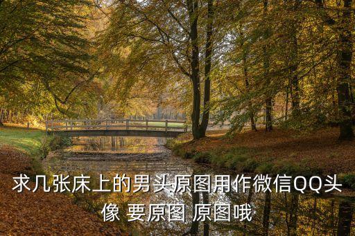 求幾張床上的男頭原圖用作微信QQ頭像 要原圖 原圖哦