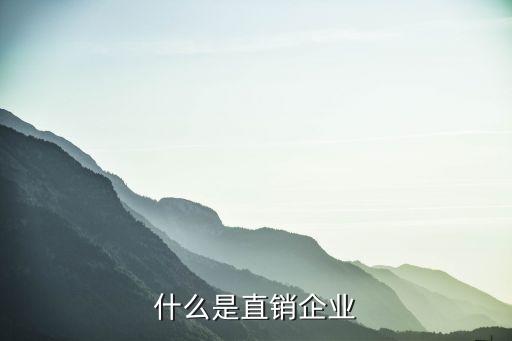 直銷是什么，什么是直銷企業(yè)