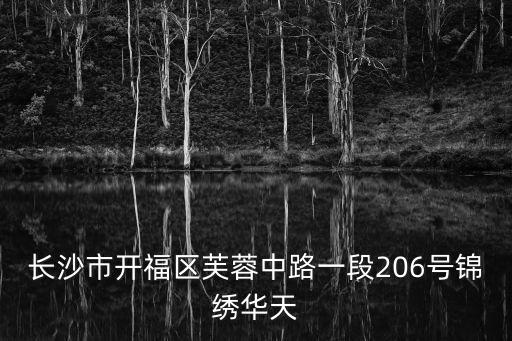 長沙市開福區(qū)芙蓉中路一段206號錦繡華天