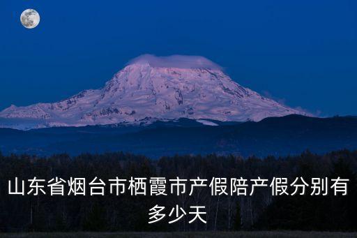 山東省煙臺(tái)市棲霞市產(chǎn)假陪產(chǎn)假分別有多少天