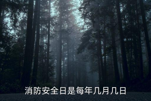 消防安全日是每年幾月幾日