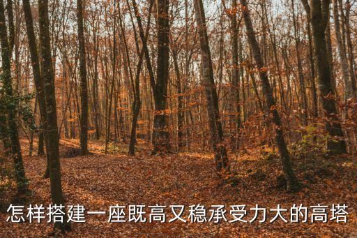 建高塔，怎樣搭建一座既高又穩(wěn)承受力大的高塔