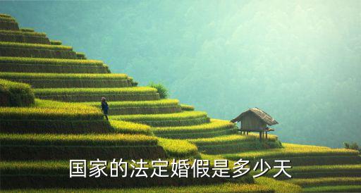 國(guó)家的法定婚假是多少天