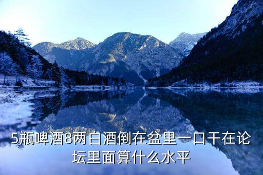 5瓶啤酒8兩白酒倒在盆里一口干在論壇里面算什么水平