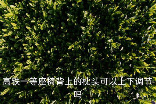 高鐵一等座椅背上的枕頭可以上下調(diào)節(jié)嗎