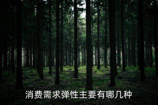 消費(fèi)需求彈性主要有哪幾種