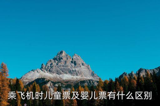 嬰兒票，乘飛機(jī)時(shí)兒童票及嬰兒票有什么區(qū)別