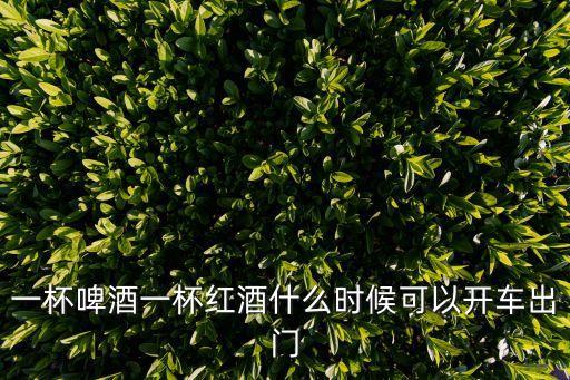 一杯啤酒一杯紅酒什么時(shí)候可以開(kāi)車出門