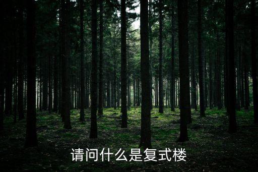 請問什么是復式樓