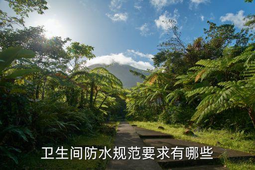 衛(wèi)生間防水規(guī)范要求有哪些