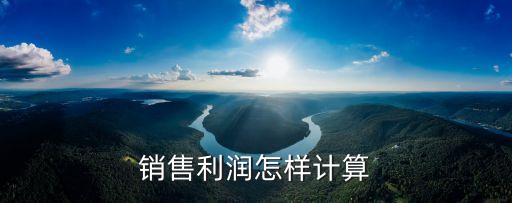 銷售利潤怎么算，銷售利潤計算公式