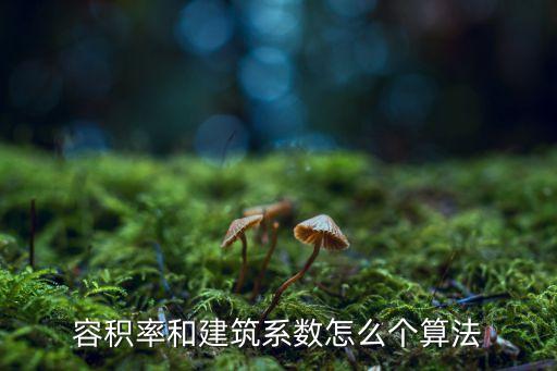 容積率和建筑系數(shù)怎么個算法