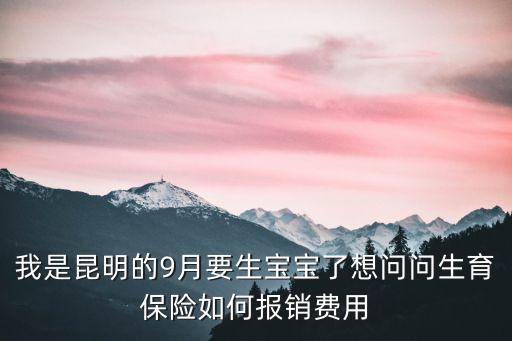 生育保險報銷流程，我是昆明的9月要生寶寶了想問問生育保險如何報銷費用