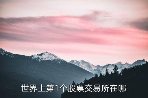 股票交易所，世界七大證券交易所有哪些啊