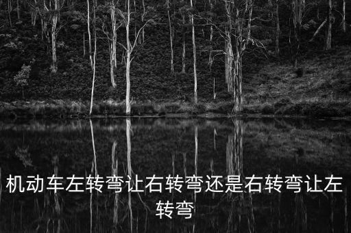 機動車左轉(zhuǎn)彎讓右轉(zhuǎn)彎還是右轉(zhuǎn)彎讓左轉(zhuǎn)彎