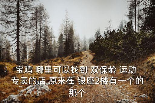 寶雞 哪里可以找到 雙保齡 運動 專賣的店 原來在 銀座2樓有一個的那個