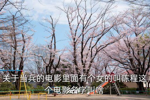 陳程，關(guān)于當(dāng)兵的電影里面有個(gè)女的叫陳程這個(gè)電影名字叫啥