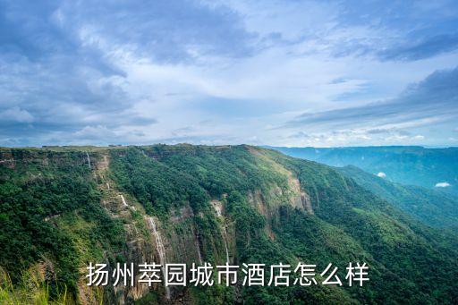 揚(yáng)州萃園城市酒店怎么樣
