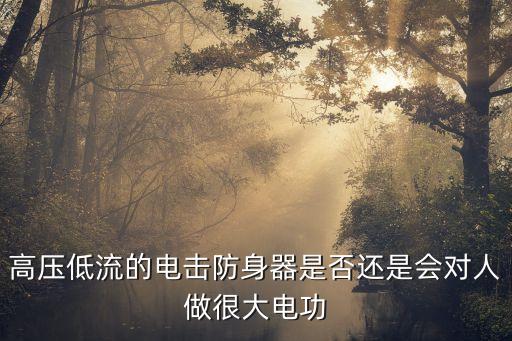 高壓低流的電擊防身器是否還是會對人做很大電功