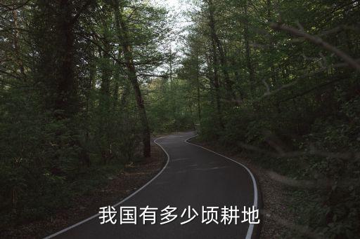 我國有多少頃耕地