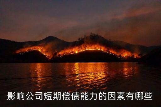 短期償債能力分析，評價該企業(yè)的短期償還能力