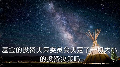 投資決策委員會(huì)，投資決策委員會(huì)可以超越董事會(huì)嗎