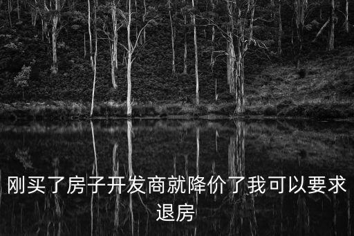 剛買(mǎi)了房子開(kāi)發(fā)商就降價(jià)了我可以要求退房