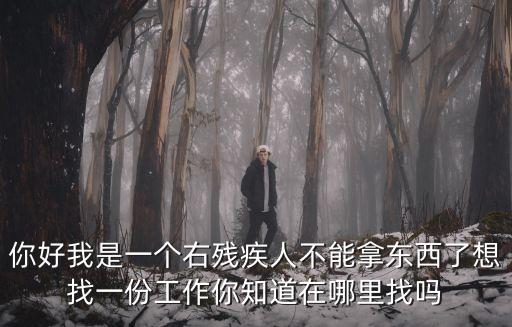 殘疾人找工作聯(lián)系我，我是一名殘疾人我想找一份工作應該到哪里去找