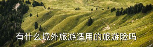 有什么境外旅游適用的旅游險(xiǎn)嗎