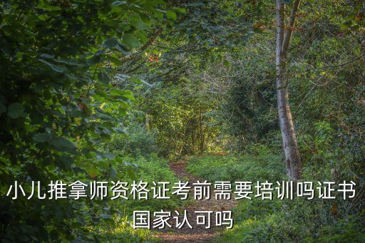小兒推拿師資格證考前需要培訓(xùn)嗎證書國家認(rèn)可嗎