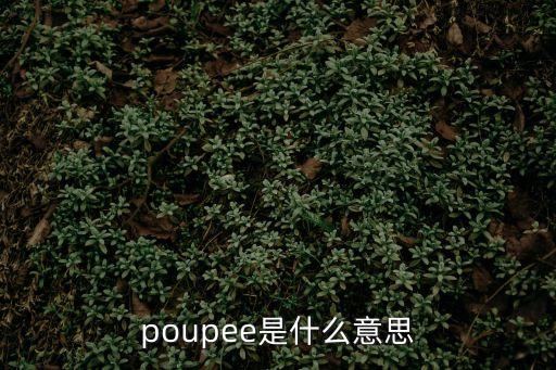 poupee是什么意思