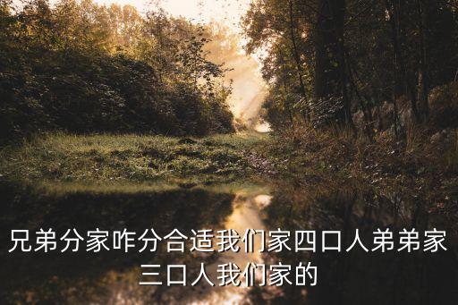 兄弟分家，兄弟兩都沒結(jié)婚可以分家嗎