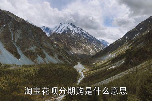 分期購，淘寶買東西結(jié)賬時有一個分期購是做什么的是可以用支付寶分期付