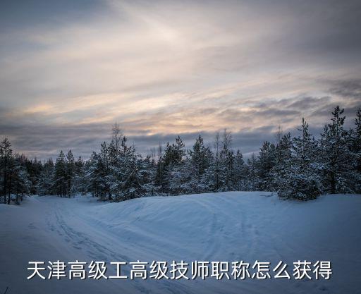 天津高級工高級技師職稱怎么獲得