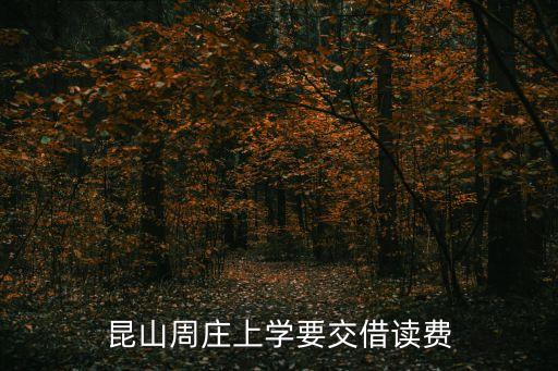 昆山周莊上學(xué)要交借讀費
