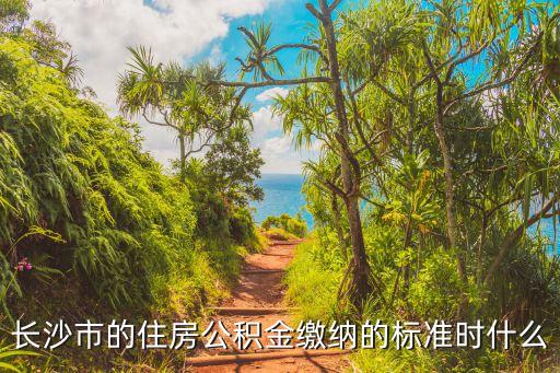 長沙市住房公積金，長沙市的住房公積金繳納的標準時什么