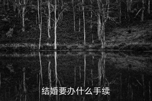 結(jié)婚要辦什么手續(xù)