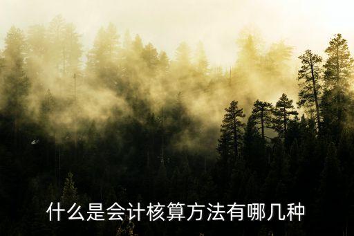 會計核算方法，會計核算方法有哪些