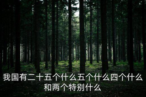 我國(guó)有二十五個(gè)什么五個(gè)什么四個(gè)什么和兩個(gè)特別什么
