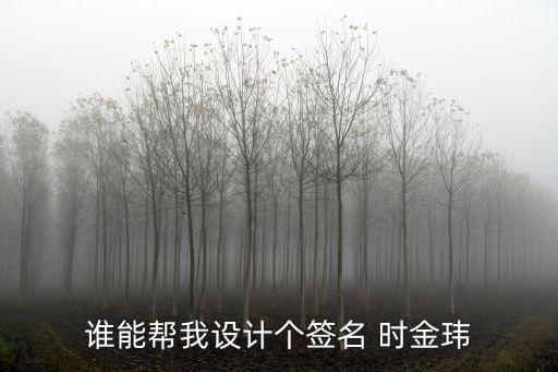 金瑋，誰能幫我設(shè)計個簽名 時金瑋