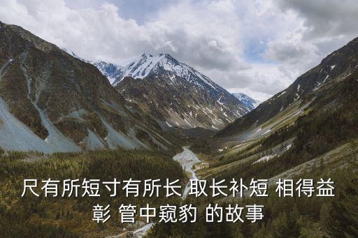 尺有所短寸有所長 取長補短 相得益彰 管中窺豹 的故事