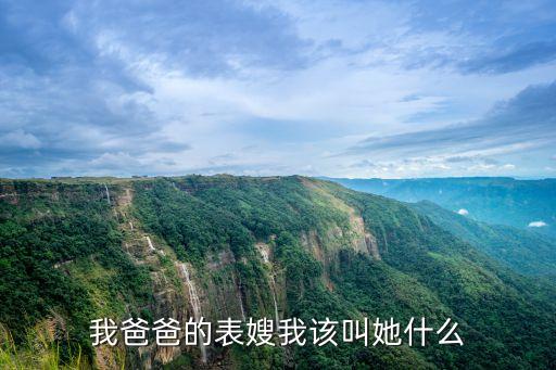 我爸爸的表嫂我該叫她什么