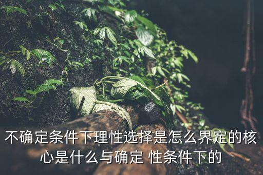 理性選擇，理智的選擇有什么好處