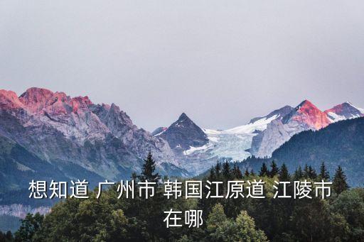 韓國(guó)廣州市，韓國(guó)有廣州市